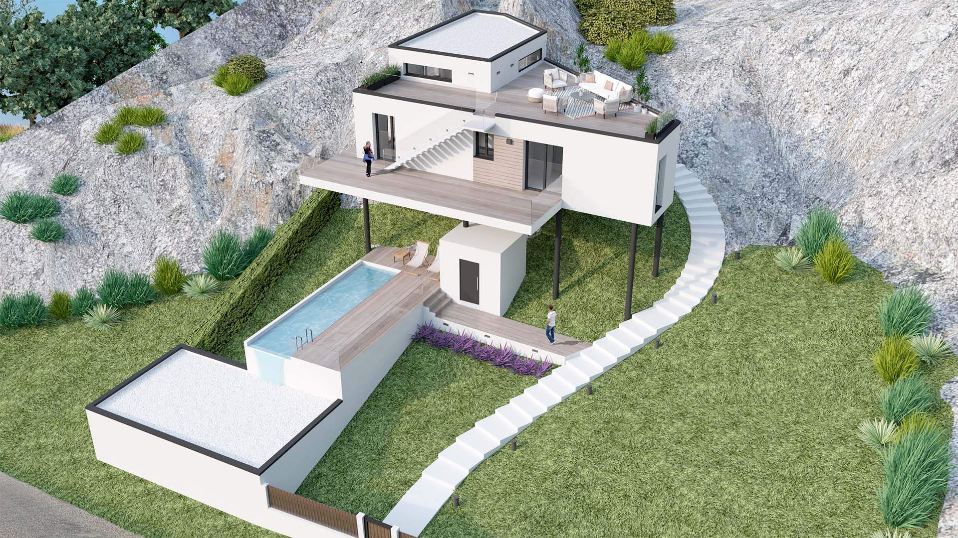 Render Casa La Roca 2