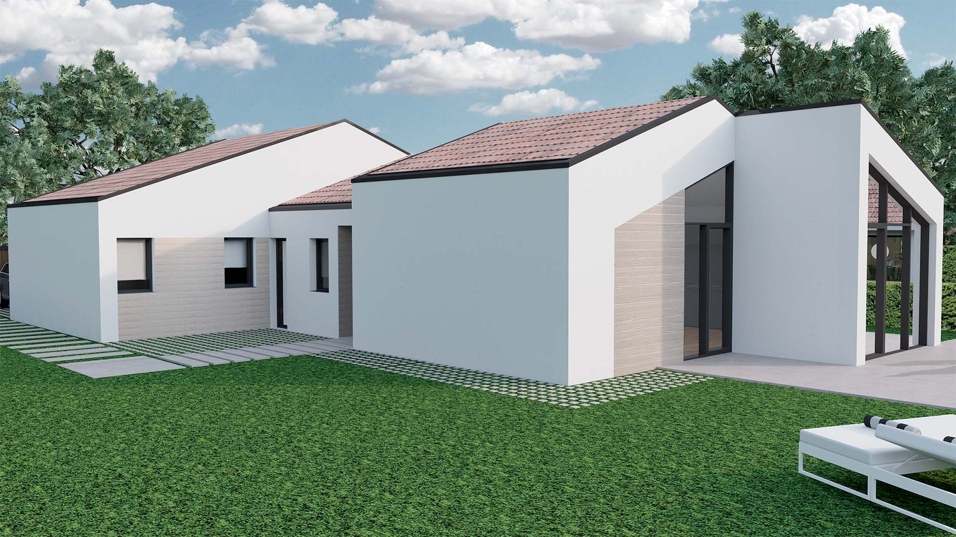 Render Villa Alicia trasera